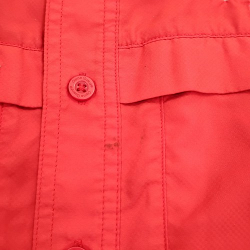 Game Guard Shirt Mens Large Red Outdoor Vented Hiking Fishing Polyester Beach A2 - Picture 6 of 18