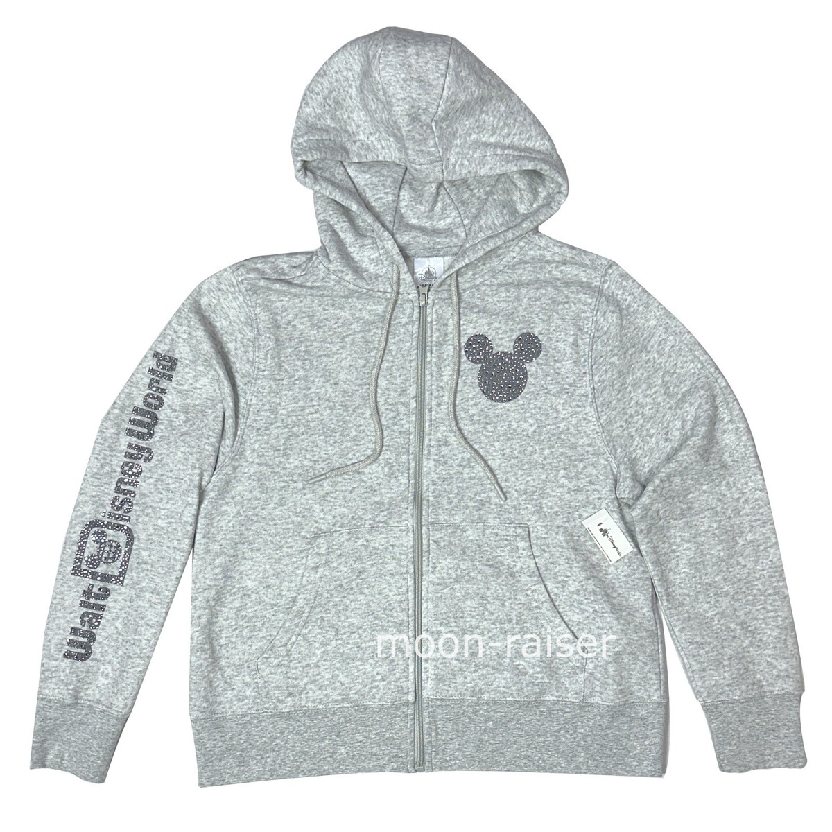 ✴︎mickey✴︎ Disney Parks Mickey Mouse Icon Bedazzled Zip Hoodie 1X Walt