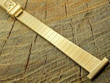 JB Champion NOS Unused Vintage Watch Band Sliding Clasp Gold Overlay 14mm Ladies