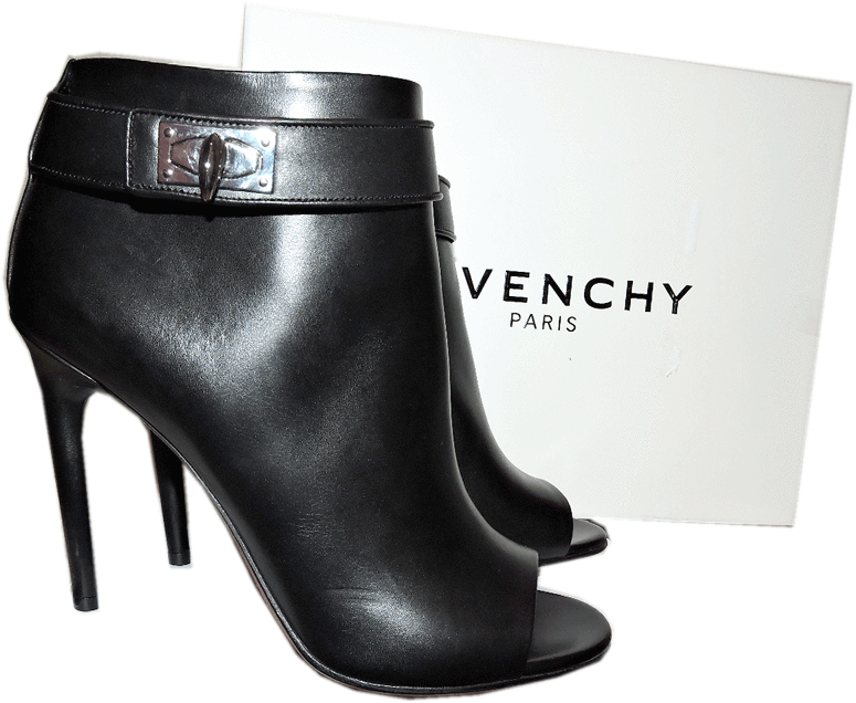 Givenchy Black Leather Ankle Booties Booties Booties Silver Shark Tooth Boots 40- 9 Booties 64787f Givenchy Black Leather Ankle Booties Booties Booties Silver Shark Tooth Boots 40- 9 Booties 64787f