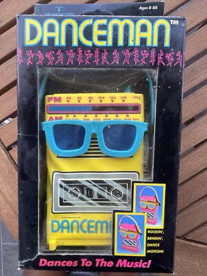 DANCE MAN TRENDMASTERS 1990s Vintage Lagerfund mit Box Yellow