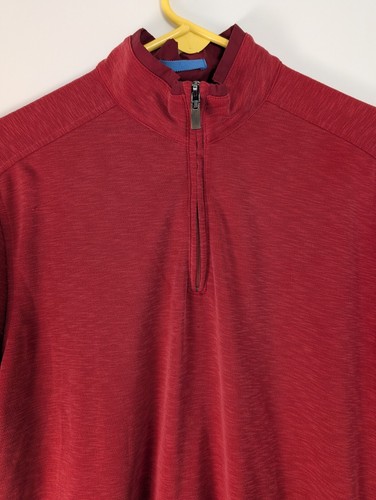 Suéter Pullover Johnston & Murphy Para Hombre Cuarto Cremallera Modal Talla Mediana - Imagen 2 de 8