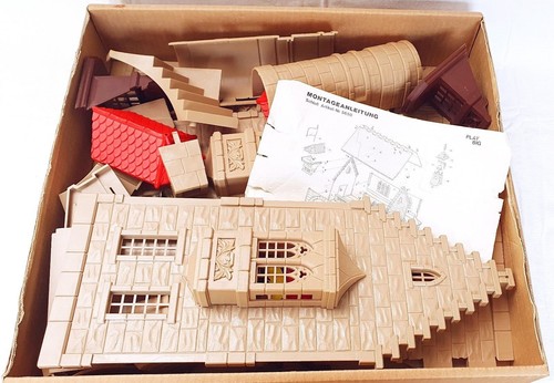 Play-Big Germany 1:25 MEDIEVAL KNIGHT CASTLE for Playmobil & Elastolin Boxed `78 - Picture 4 of 11