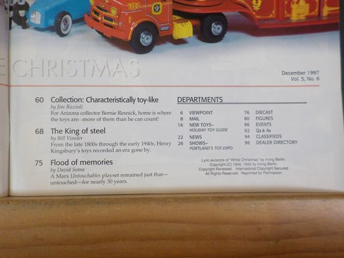 Collecting Toys Magazine 1997 December Toys of Christmas Past Hotwheels 1968 - Imagen 4 de 4