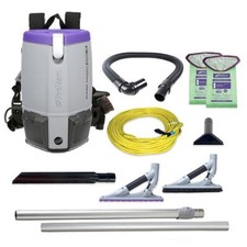 ProTeam 107535 Super Coach Pro 6 Backpack Vacuum W/ 107532 Problade ToolKit