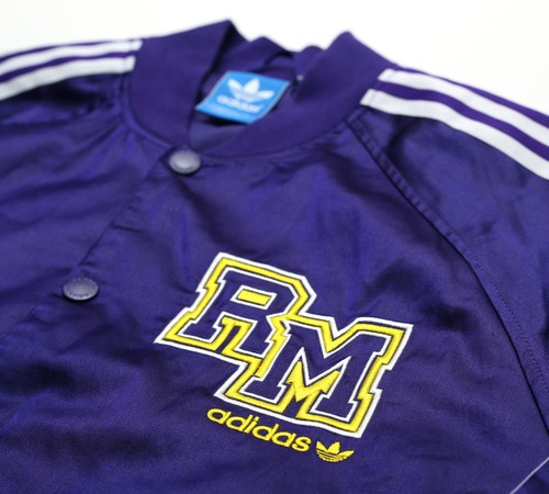 REAL MADRID adidas Originals Football Varsity Bomber Jacket Track Top (L/XL) - Picture 5 of 12