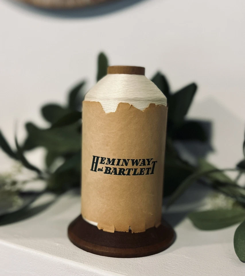 Vintage Heminway & Bartlett 500 Avenue New York City White Nylon Thread Cone New - Image 2 of 4