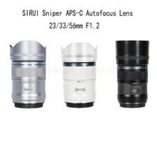 SIRUI Sniper Series 23mm 33mm 56mm F1.2 KIT APS-C Lens For Sony E Fuji X Nikon Z