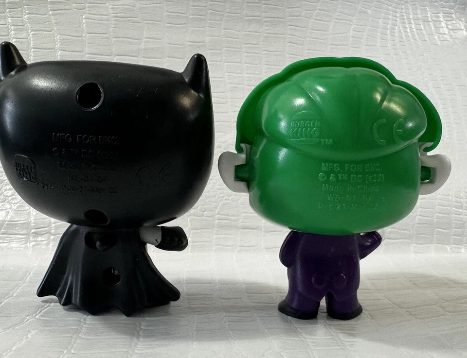 Juego de 2 juguetes 2021 DC Comics Liga de la Justicia Chibi Batman y Joker Foto 3 de 4