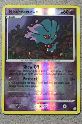 POKEMON - MISDREAVUS 107/146 - LEGENDS AWAKENED - COMMON - REVERSE