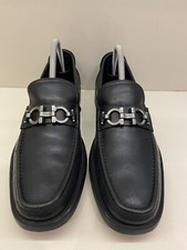 Men's SALVATORE FERRAGAMO "Master" Black Loafers Size US 7 D