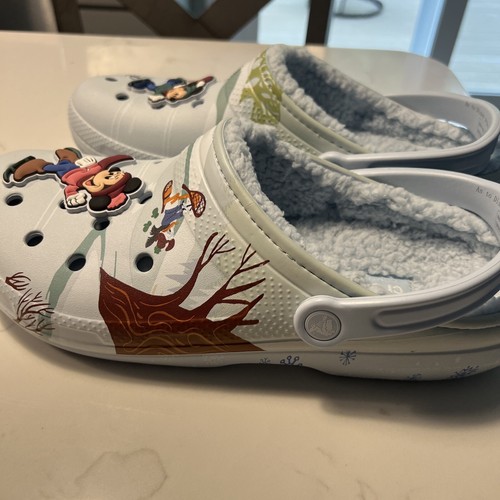 Zoccoli Topolino Minnie Vacanze Inverno Pile Crocs Disney M11 - Foto 5 di 8