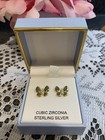 Nanette Lepore Cubic Zirconia Sterling Silver Gold Butterfly Earrings