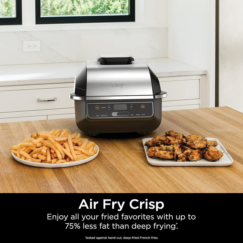 Ninja Foodi 6in1 Indoor Grill & Air Fryer Plus Broil, Bake, Roast
