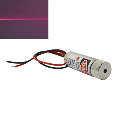650nm 5mW Adjusted Red Laser Line Diode Module 12x40mm Glass Collimating Lens