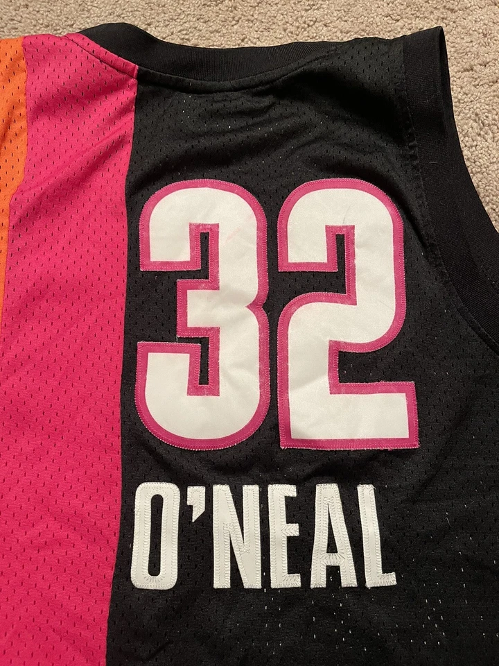 Reebok Miami Heat Floridians ABA 71 72 Throwback Shaq O Neal #32 Jersey Large L - Image 3 of 4