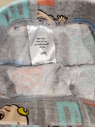 CoComelon Toddler Boys JJ ABCs 2 Piece Long Sleeve Pajamas 24 Months - Picture 8 of 10