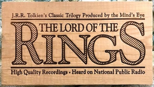 TOLKIEN THE LORD OF THE RINGS TRILOGY 12 AUDIO CASSETTES BY MIND'S EYE- WOOD BOX - Picture 7 of 7