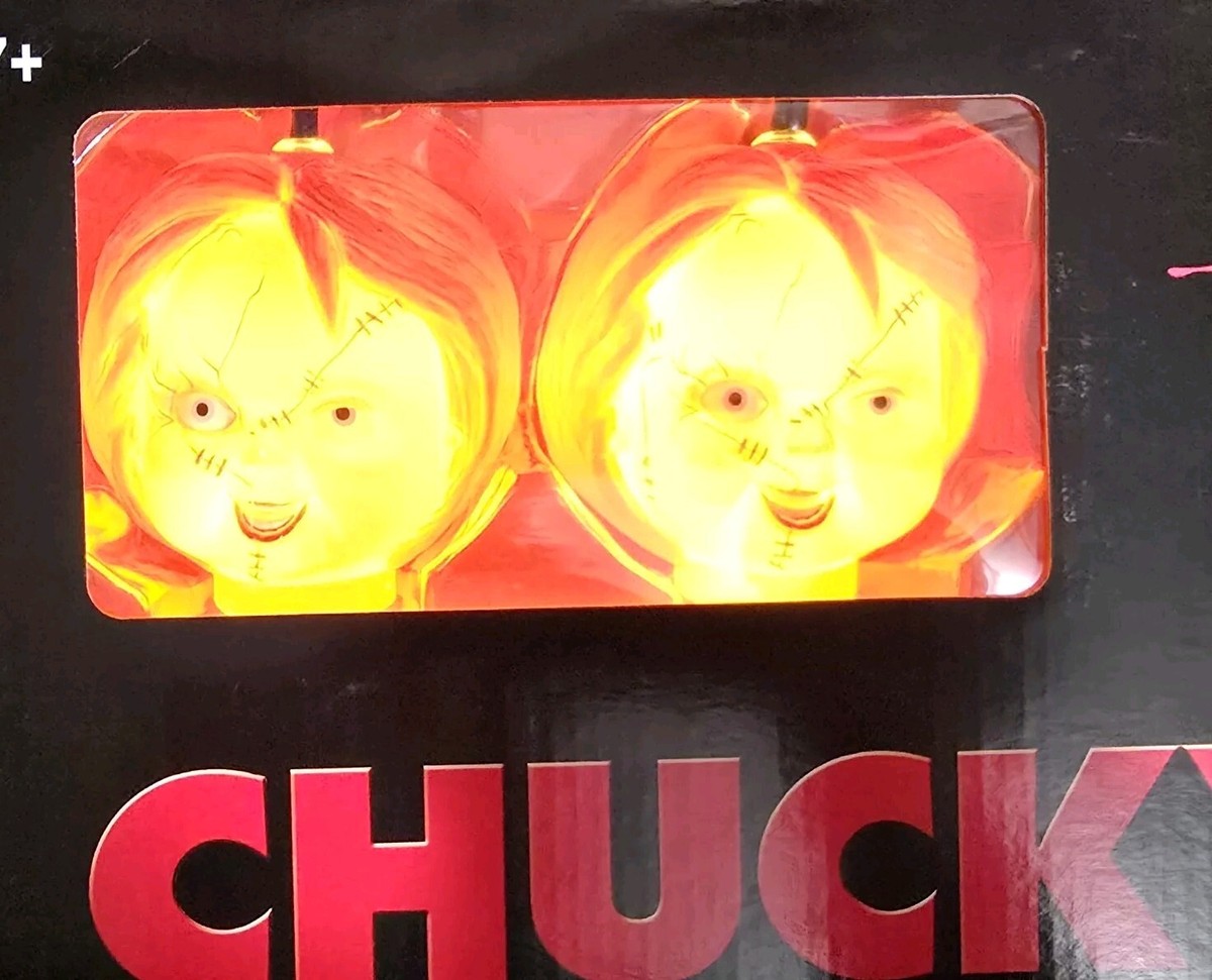Child's Play CHUCKY Horror 8 Musical Light Heads 7' Long Halloween