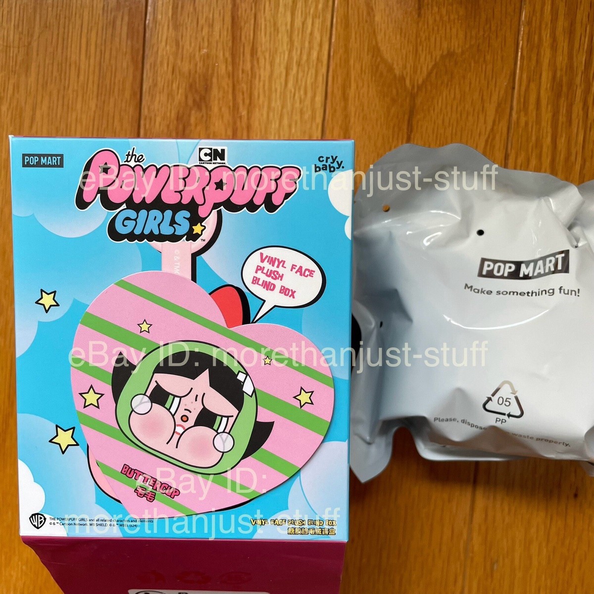 CRYBABY x Powerpuff Girls Plush- BUTTERCUP from Official PopMart