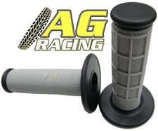 Apico Half Waffle Grips Grey Black Motocross Enduro