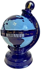 Evan Williams Millennium Globe Vintage Reserve Bourbon Decanter Empty Bottle