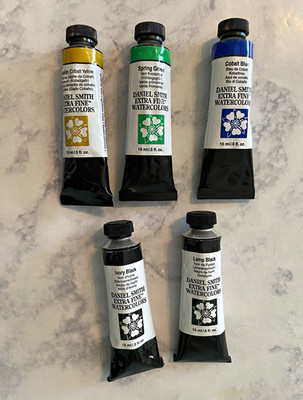 Daniel Smith Extra Fine Watercolor Paint 15ml Tubes Lot of 5  New