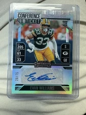 2024 Panini NFL Contenders Evan Williams Rookie Ticket Auto 20/75 Silver