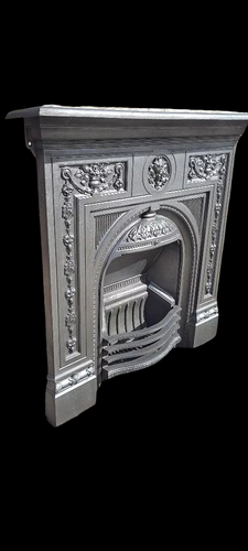 Antique Victorian cast iron  Combination all in one fireplace.cast iron fire - Picture 3 of 17