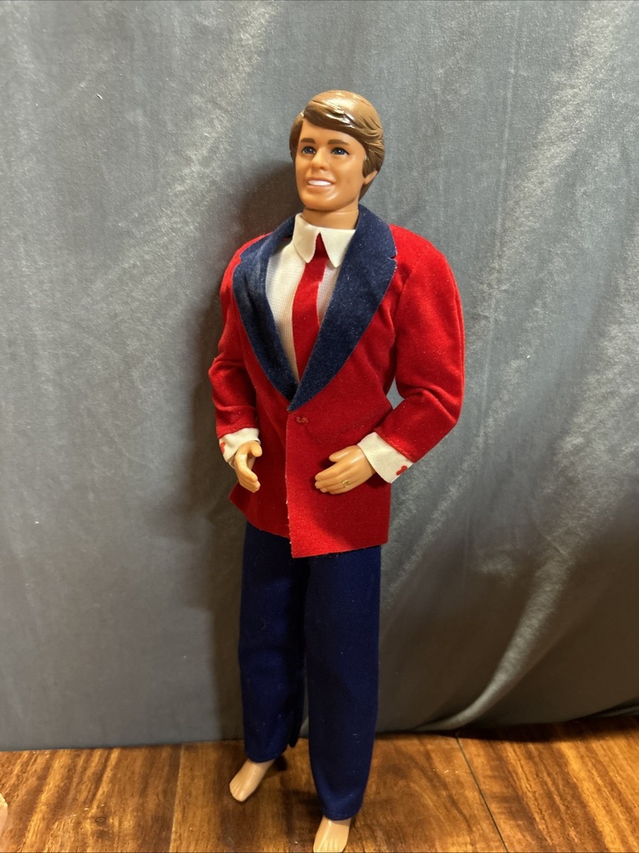Vtg 1968 Ken Barbie Doll RED SMOKING JACKET Super Star Ken