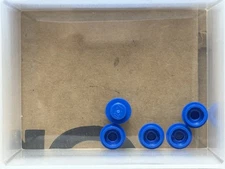 LEGO Parts - Blue Plate, Round 1 x 1 - No 4073 - QTY 5