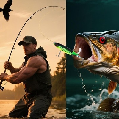 15Pcs Lifelike Fish Tackle Kit For Freshwater And Saltwater Fishing BAK