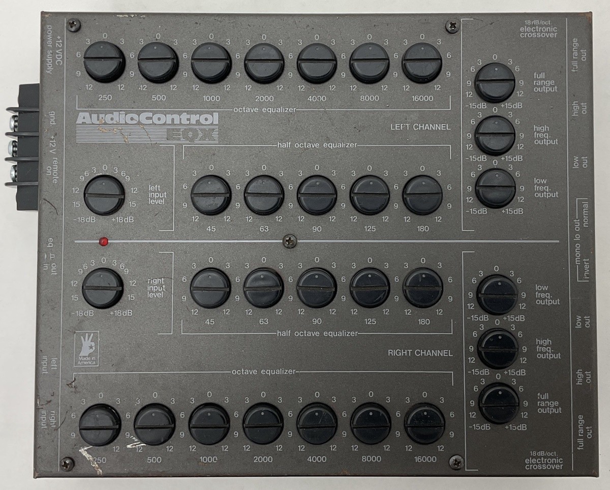 AUDIOCONTROL EQX SIX CHANNEL EQUALIZER CROSSOVER VERY OLD SCHOOL