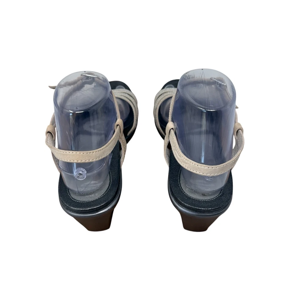 Sandalia Abeo Grace Estrás Brillo Tacón Beige Sistema BIO Fiesta Mujer 8.5N Foto 3 de 4