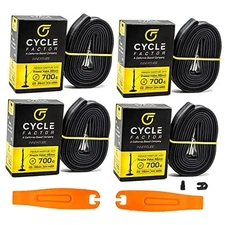 Cycle Factor 700c 23/28mm Width 4-pack W/Tire Levers and Core Remover Kit