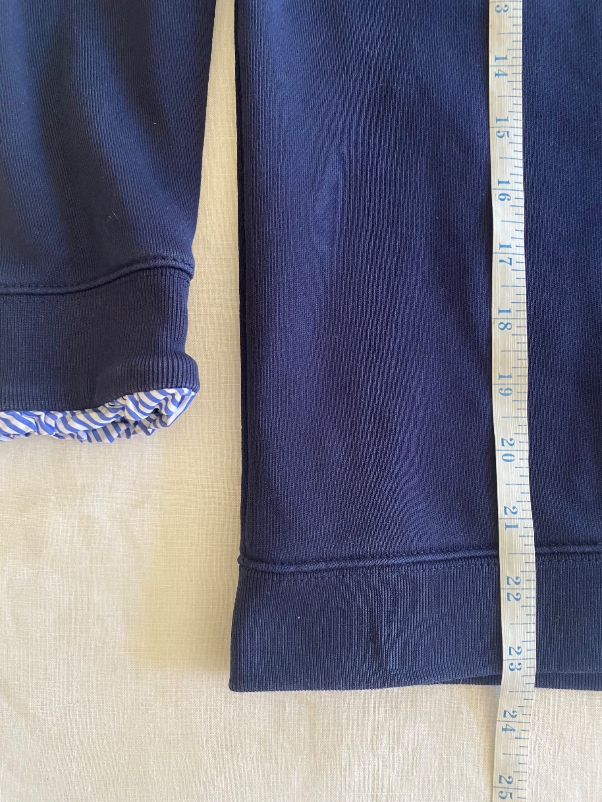 J Crew Merchantile Zip Pullover Solid Stripe Swea… - image 7