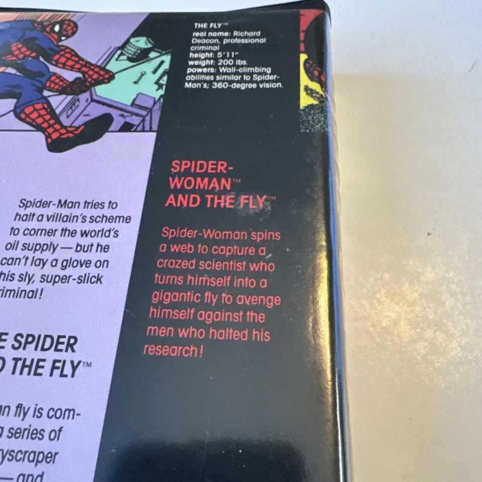 1985 Prism The Fly Spider Woman Marvel VINTAGE VHS Cassette Clamshell MINTY - Image 4 of 4