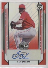 2021 Leaf Metal Draft Red Rainbow 5/5 Sam Bachman #BA-SB2 Auto 2p7