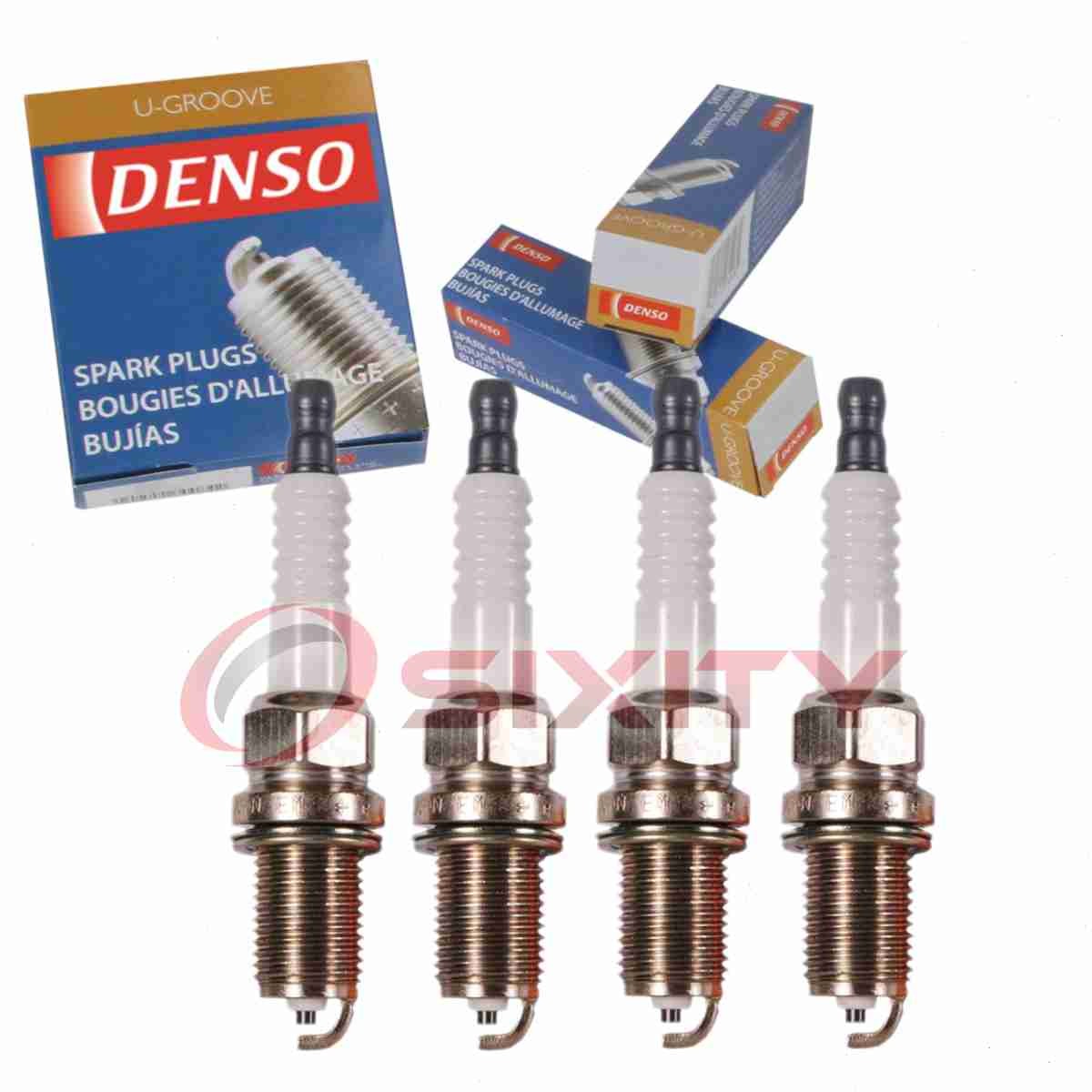 4 pc DENSO 3192 Standard U-Groove Spark Plugs for K22PR-U11 BP06-18-110 pm