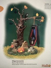 Dept 56 ROCK-A-BYE VAMPIRE Halloween Graveyard Retired Lights & Motion Vintage