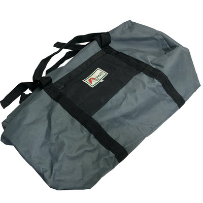 VTG Lowe Alpine systems Duffle Bag Grey and Black, heavy Canvas 28'' Long 17'' dia