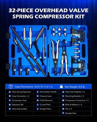Orion Motor Tech Valve Spring Compressor Tool - Universal OHV OHC Engine Valve Tool Kit
