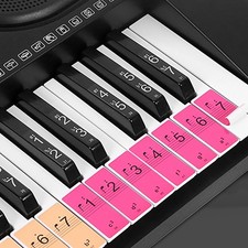 Piano Keyboard Keys Stickers For Beginners For 88/61/54 Keys Piano