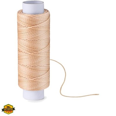 0.8 mm 54 Yards Round Waxed Thread, Leather Thread Wax String for Sewing, Sti...