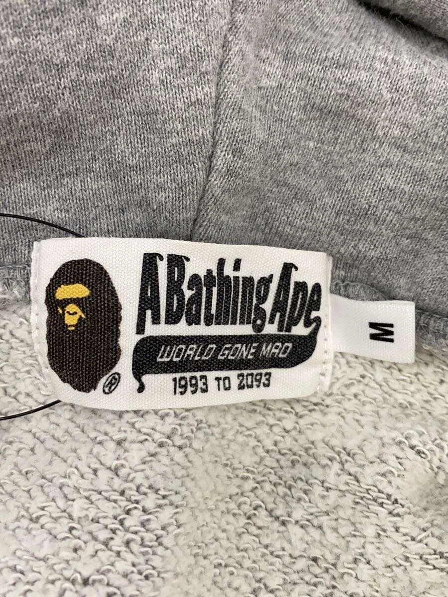 A BATHING APE (BAPE) Felpa con cappuccio A BATHING APE shark zip grigio M usata