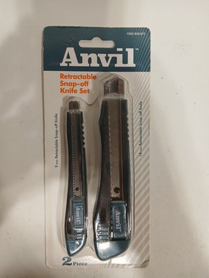 Anvil Retractable Snap-off Knife 2 Piece Set 9mm & 18mm FREE Shipping 