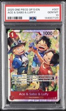 2025 ONE PIECE OP13-CARRYING ON HIS WILL #007 ACE & SABO & LUFFY PSA 10