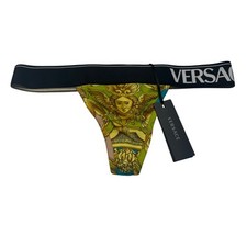 9-2 VERSACE Women's Panties Thong Baroque Size 3/ Medium