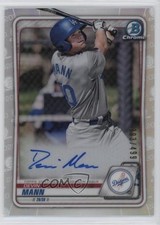 2020 Bowman Chrome Prospect Auto Refractor /499 Devin Mann #CPA-DMA Auto 4f5