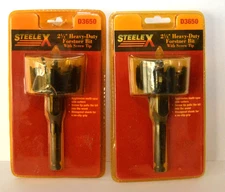 Steelex D3650 2-1/4-Inch Heavy Duty Forstner Bit with Screw Tip Lot of 2
